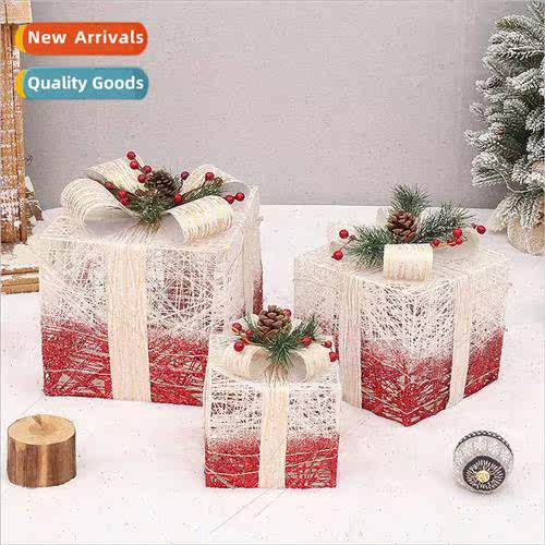 Christmas  Box lk Wrap Christmas  Box Set 3 Ornaments Holida