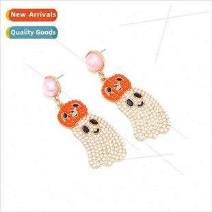 beads Halloween earrings cute girl rice fashion heart quirky