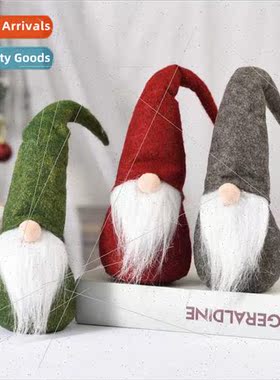 Christmas decorations Santa Claus dolls faceless doll window