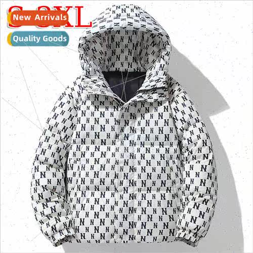 Men women short down jacket hooded whe duck down fashion lig