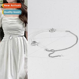 Waist chain female skirt fall winter decorative su thin belt