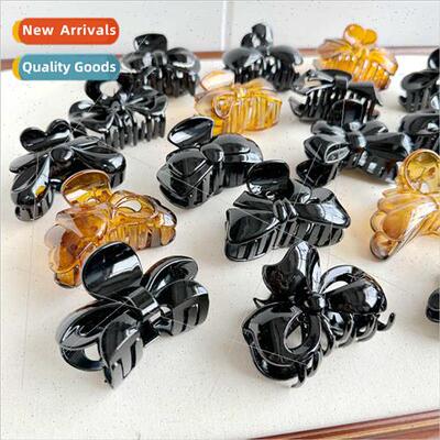 Grab Clip Plastic Black Clip Headdress Plate Hair Large Hair