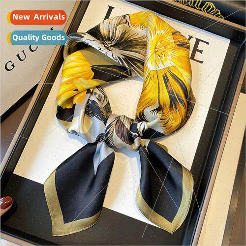Autumn winter new mulberry silk 70cm square scarf women eleg