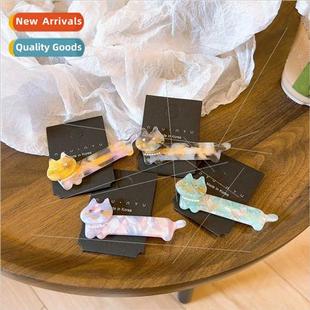 acetate cat side cartoon hair cute broken modeling