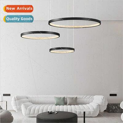 Copper living room chandelier modern minimalist Scandinavian