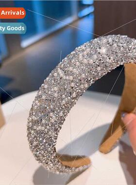 fashion shiny broken diamonds rice beads high skull top hair