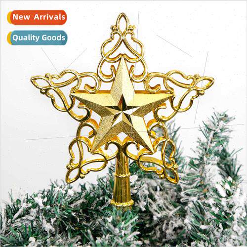 Creative Christmas decorations e-top star 22cm plastic hollo