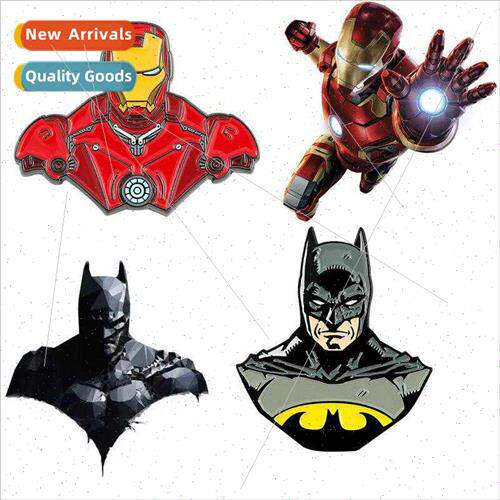 Game new cartoon cute pin Iron Man character metal character