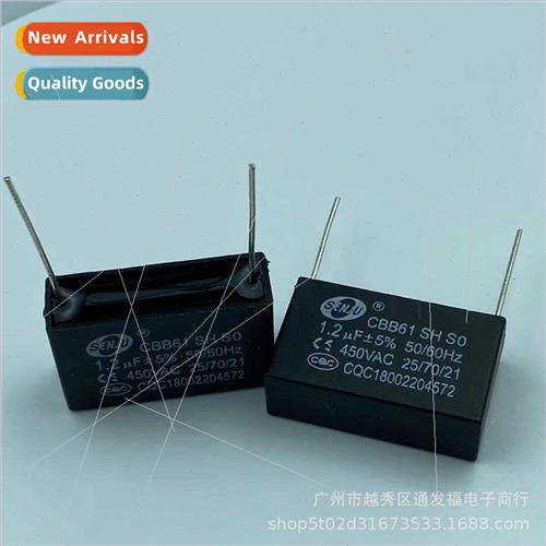 Starting Capacor CBB61 Fan Starting Capacor 450V1.2UF Pin Mo