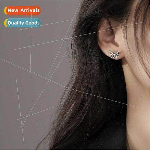 Thai silver fairy earrings female fashion cold wind butterfl