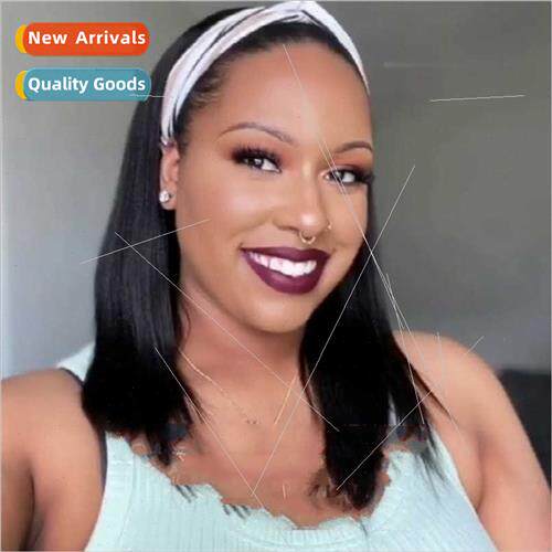 Headband wig Europe wig ladies long hair wig chemical fiber