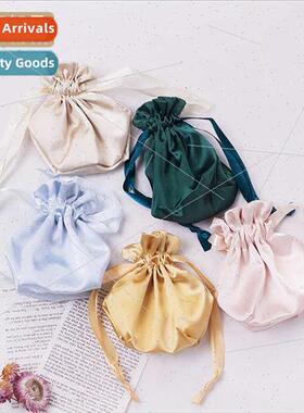 mulation silk cloth bag eye mask accessories drawstring bag