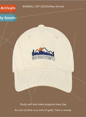 Hat men tide embroidery duck tongue cap Korean  hundred wh s