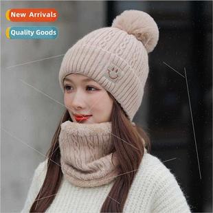 fall thick ball cute casual winter female cap knted wool new