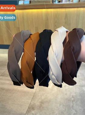 Premium sense twist hair band female fall winter wind headba