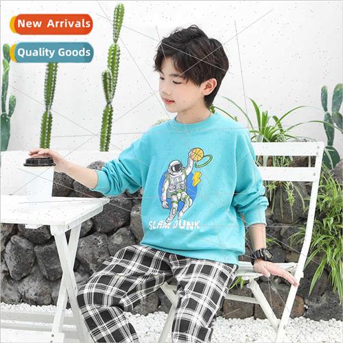 23 spring children casual sweater sweatpants boys girls stud