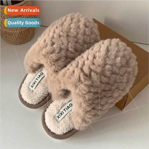 Student dormory Baotou retro moon shoes simple leisure plush