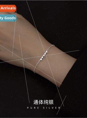 S925 silver heart bracelet love niche simple versatile heart