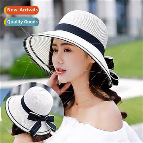 Hat female summer sun hat foldable straw hat female sun hat