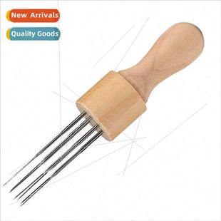 Wool Felt Poking Wooden Handle 8 Needles Combination Multi P