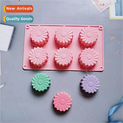 6 Sunflower 118 Cake Soap licone Mold Dessert Mold Kchen Bak