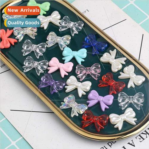 Beaded bow tie ab transparent color-plated bow tie Drip cell