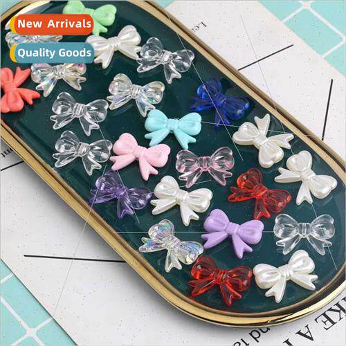 Beaded bow tie ab transparent color-plated bow tie Drip cell