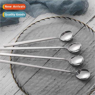 304 long handle honey stirring spoon creative milk tea cockt