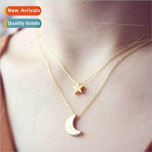 ins fashion versatile ladies pentagram collarbone chain jewe