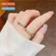 zirconia love ring niche finger hollowed index Korea heart