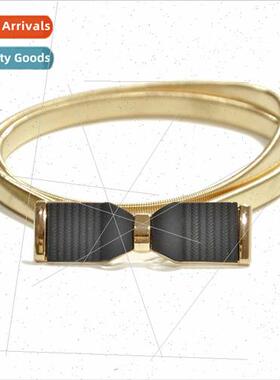 Korea Women Spring Metal Waist Chain mple Retro Baking Paint