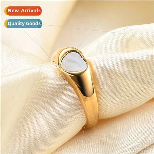 Europe ins gift ladies simple love heart gold stainless stee