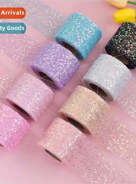 6cm*10 yards fashion openwork lace double layer messy nettin