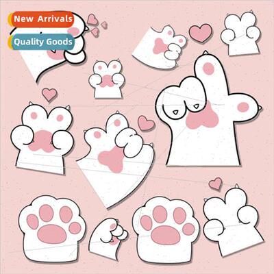 Cartoon cute cat paw stickers sucase laptop phone case batte