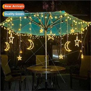 Curtain ghts Camping LED Room Moon Solar Pati Star