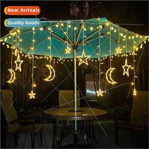LED Star Moon Curtain ghts Camping Solar Star ghts Room Pati