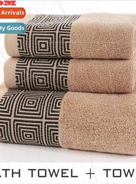 2PCS Hotel bath towel soft Pure cotton face towel facecloth