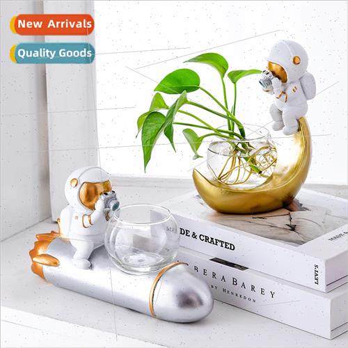 Resin crafts cartoon astronauts divers hydroponic flowers fi