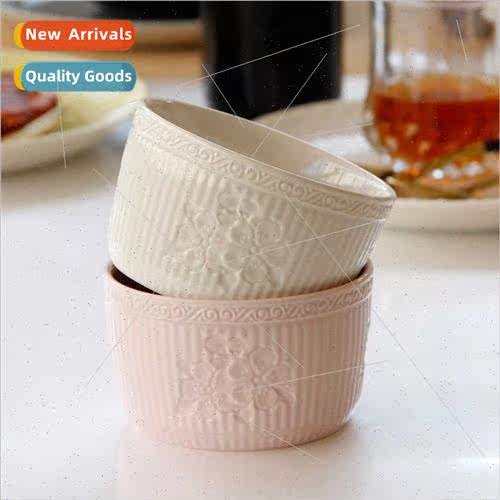 Creative  relief ceramic ceramic baking cup dessert baking o