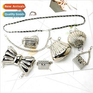 new small fragrant pearl chain mini headset bag shell dinner