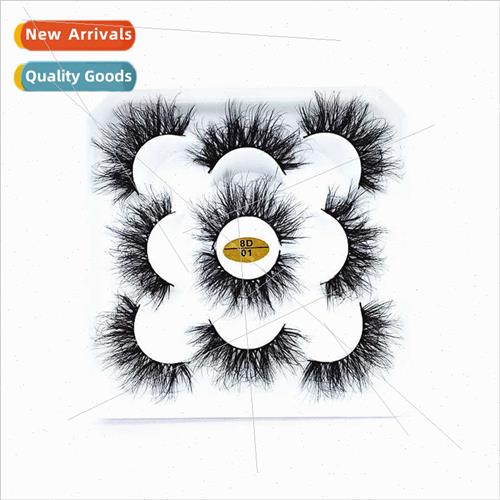 New 5 pairs 8D False Eyelashes Multi-Layer Thick Crossed Min