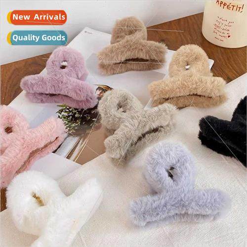Cute rabb plush scratch clip female Autumn winter new back h