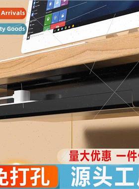 Under table cable organizer cable storage slot computer desk