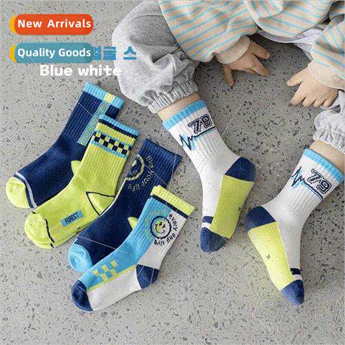 5 pairs new fall winter children socks men cotton spring fal