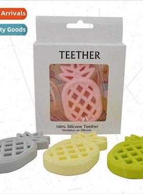 Baby Teething Be Gum Food Grade licone Pineapple Pendant Tee