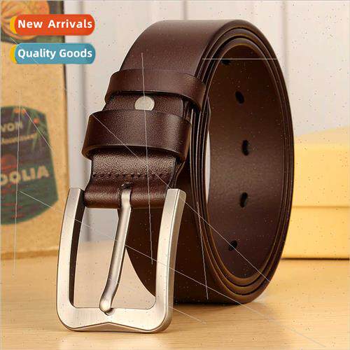 Belt men leather pin buckle casual business belt head layer