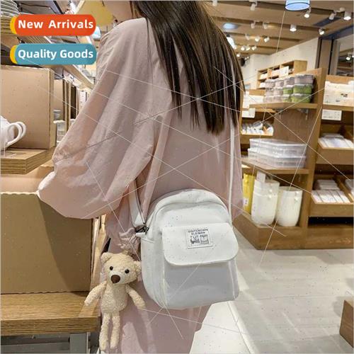 Cute canvas small bag women bag new 2023 Korean cell phone b