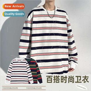 pullover casual fall loo couple new striped 2023 sweater
