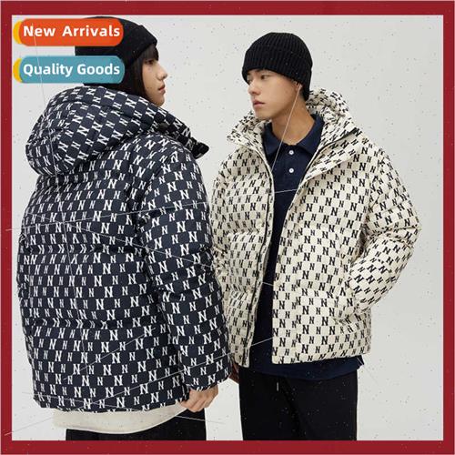 2023 winter new hooded feather 90 down jacket men women tide