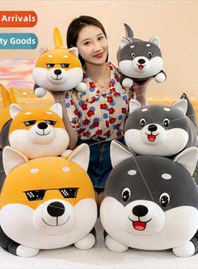 Husky plush toy doll long shiba inu pillow bed doll适用girlf